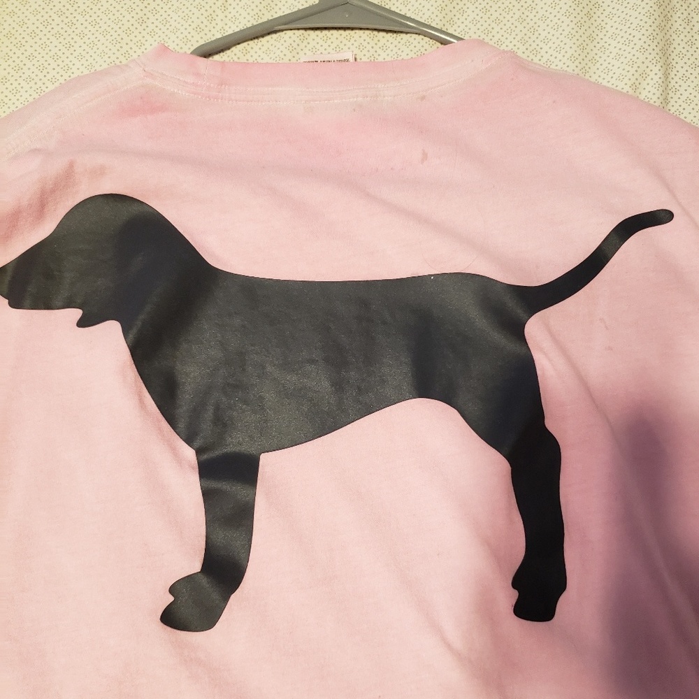 Pink long sleeved pocket tee - Picture 4 of 5